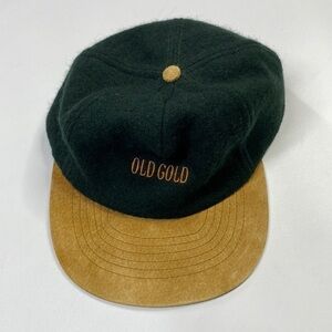 Vintage Designer Award "Old Gold" Green Wool Hat